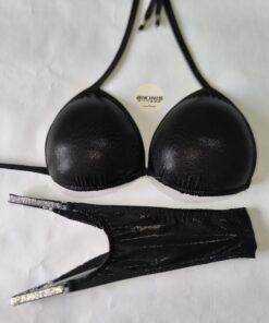 "Bikinis de Posing negro para Bikini Fitness, Wellness y Figura - Diseñados para la Mujer Fuerte y Segura"