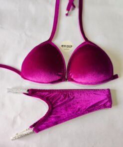 "Bikinis de Posing fuccia tercioplo para Bikini Fitness, Wellness y Figura - Diseñados para la Mujer Fuerte y Segura"