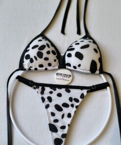 Bikini de playa animal print corte brasilero en el glúteo breteles ajustables BikinisFitness