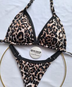 Bikini Leopardo Sexy Colaless Playa Animal Print BikinisFitness